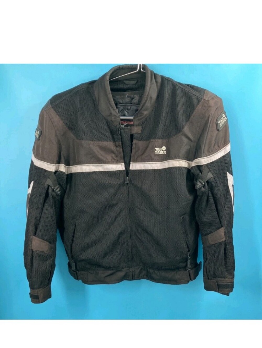 Tourmaster Black Draft Padded Quilted Liner Reflective Motorcycle Jacket XL/46